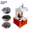 Dished end flanging machine for kitchenware kettle cooker