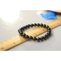 Classique Style Magnétique Hématite Bracelet santé 8mm Ronde Semi Précieuse pierre Stretch femmes hommes Charmes bijoux bracelet