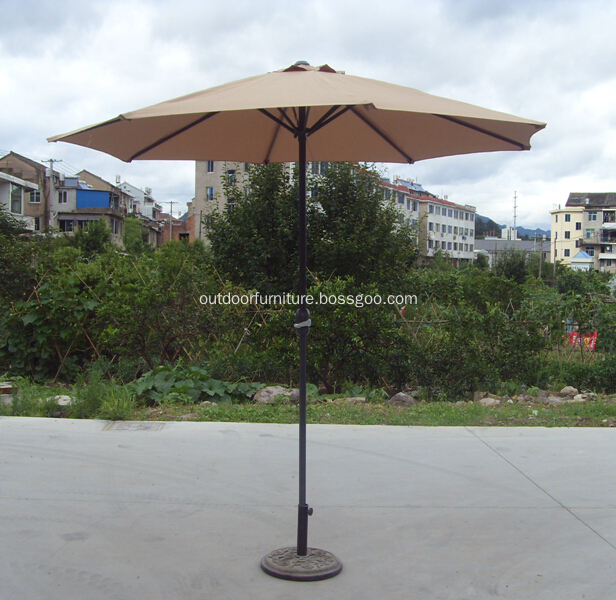 Garden Straight Unique Metal Crank Design Umbrella