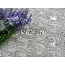 100% POLY CHEMICAL EMBROIDERY +3MM SEQUIN 50 52"