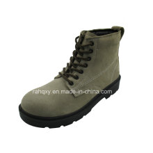 Full Suede Upper MID-Cut Safety Shoes (HQ06009)