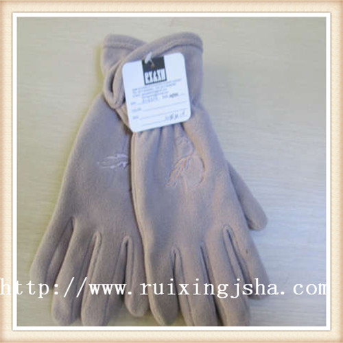 lady fleece apricot dress gloves 