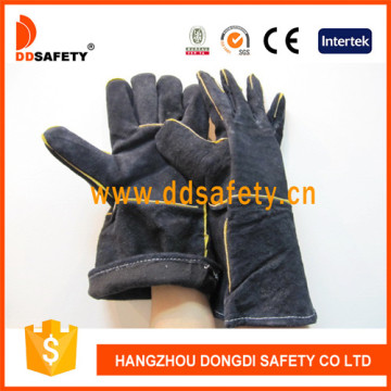 Black Cow Split Leather Welding Glove Dlw623