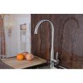 Одиночная ручка для гусиной шеи Stainelss Steel Kitchen Faucet Kitchen (HS15007)