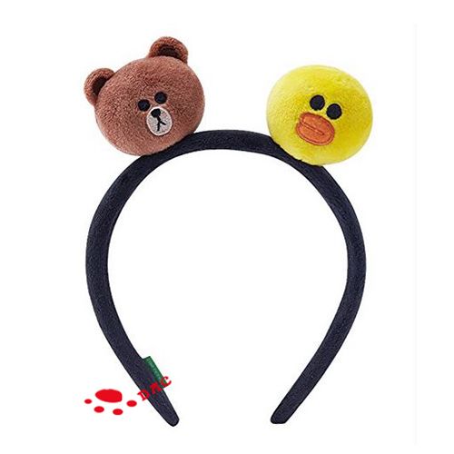 bear and duck two heads hairband