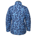 Ladies printed padding jacket flower pattern