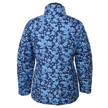 Ladies printed padding jacket flower pattern