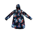 Colourful Reflective Hooded PVC Raincoat for Woman