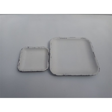 White Cheap Wooden Plates