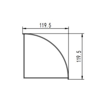 ISO Carrera de la esquina de la esquina de aluminio Extrusión de extrusión