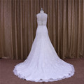 A-Line Wedding Dress Detachable Train