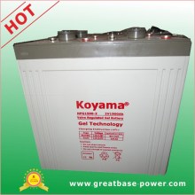 High Capacity 1500ah 2V Solar Power Energy Deep Cycle Gel Battery