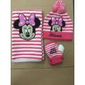 Disney Children Warm Knitting Hat Glove Scarf