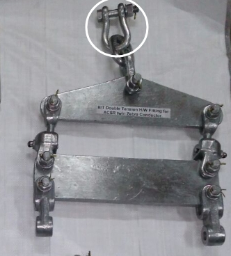 Application of anchor shackle for power line fitting (1) Application of anchor shackle for power line fitting (1)