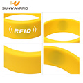 13.56mhz Silicone RFID Bangle Wristband for Access Control