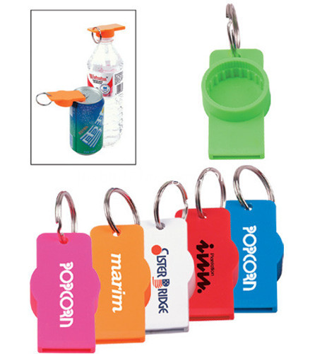 Promotional Can or Water Bottle Opener W Keychain