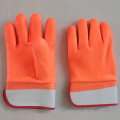 PVC Dipeed Fluoreszierende Industriesicherheitsgummi Handschuhe