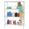 Adjustable Chrome Metal Hospital Pharmacy Shelves