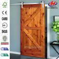 JHK-S06 pista madera ducha Interior corredera puerta de granero