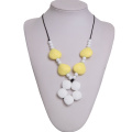 Silicone Beaded Baby Teething Necklace Jewelry