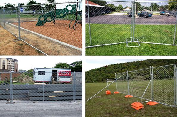 chain link temporary fence