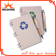 Kraft Paper Cover Spiral Notebook with Pen (SNB129)