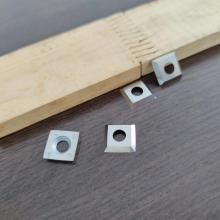 Wood spiral planer cutter head carbide reversible blade