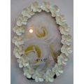 Oval Ivory Expoxy Enamal Photo Frame For Wedding Photos