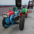 Granja china de 12 hp caminata tractor a 2 ruedas caminando detrás de la arado del tractor