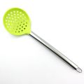 Silicone Kitchen Skimmer Stay-cool Stainless Steel Handle