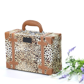 Hard case cosmetic bag leopard printing acrylic cosmetic case