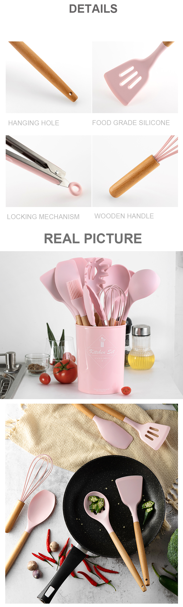 Silicone Kitchen Utensil Set