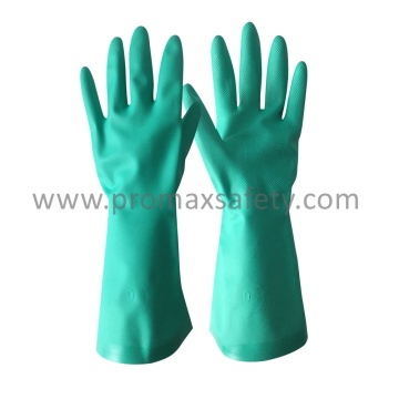 Gant industriel Nitrile vert 15 mm DIP Flocked