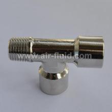 Brass Fittings Tee BSPP Female x BSPT Male x BSPP Female