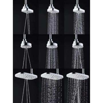 water saver waterfall chrome abs bathroom top plastic shower head