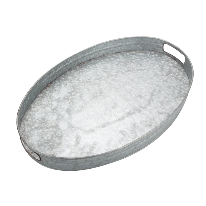 Oval Metal Serving Tray