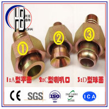 Factory Supply Bsp SAE Jic Metric Brass Casting Hose Pipe Fitting