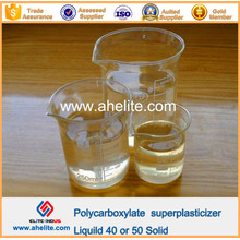 Additifs en béton Polycarboxylate Superplastifiant liquide 40% 50% solide