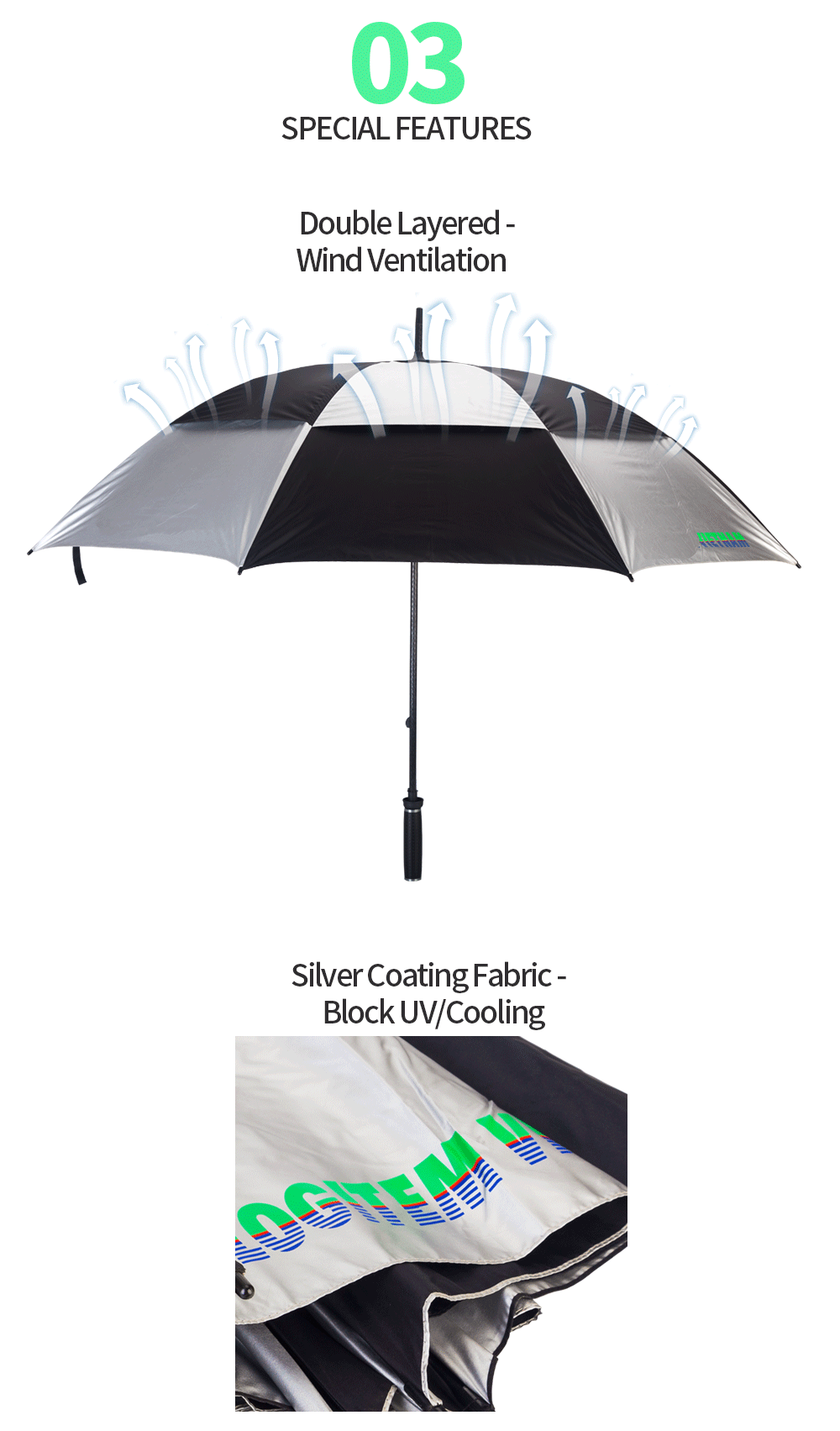 promotional golf umbrella