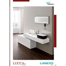 Novo design moderno Batroom Vanity Glossy Lacwareed Drawer Cabinet and Countertop