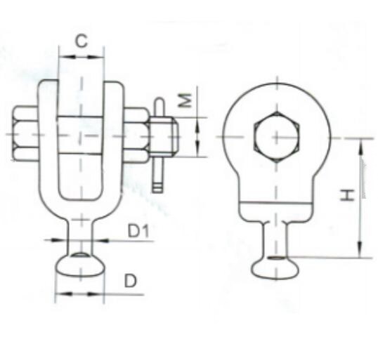 Galvanized Steel Ball Clevise