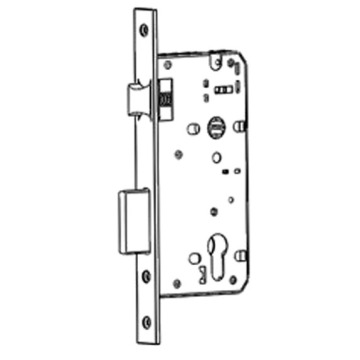 Latch bolt and dead bolt mortise lock