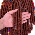 Gerade Jumbo Faux Locs Dreadlocks mit Farblinie