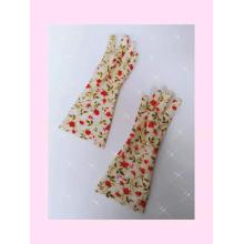 PVC coating household kitchen gloves with printed lining