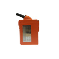 Rechargeable miners hard hat light orange color