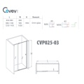 6mm Glass Thickness Simple Glass Door / Shower Screen (Cvp025-03)