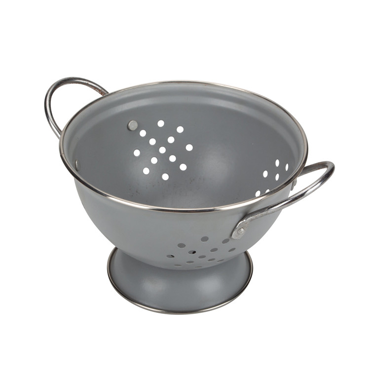 Grey Enamel Colander