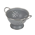 Wholesale Home White Round Enamel Vegetable Strainer