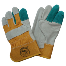 Guantes de trabajo de piel de vaca dividida / guantes de protección / guantes resistentes al corte