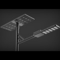 Lâmpada de rua privada com luz solar de 100 W sem eletricidade